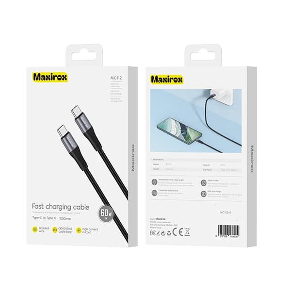 کابل شارژ Maxirox MC112 | Type-C | 1M — تصویر ۲