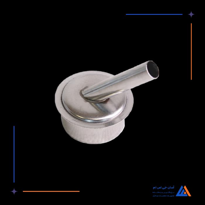 نازل هیتر سر کج QUICK 8MM