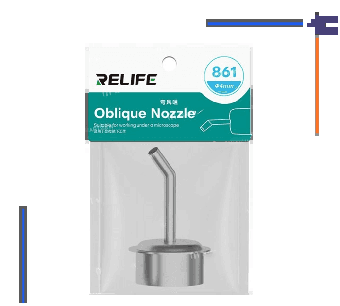 نازل هیتر سر کج RELIFE 861 4MM — تصویر ۲