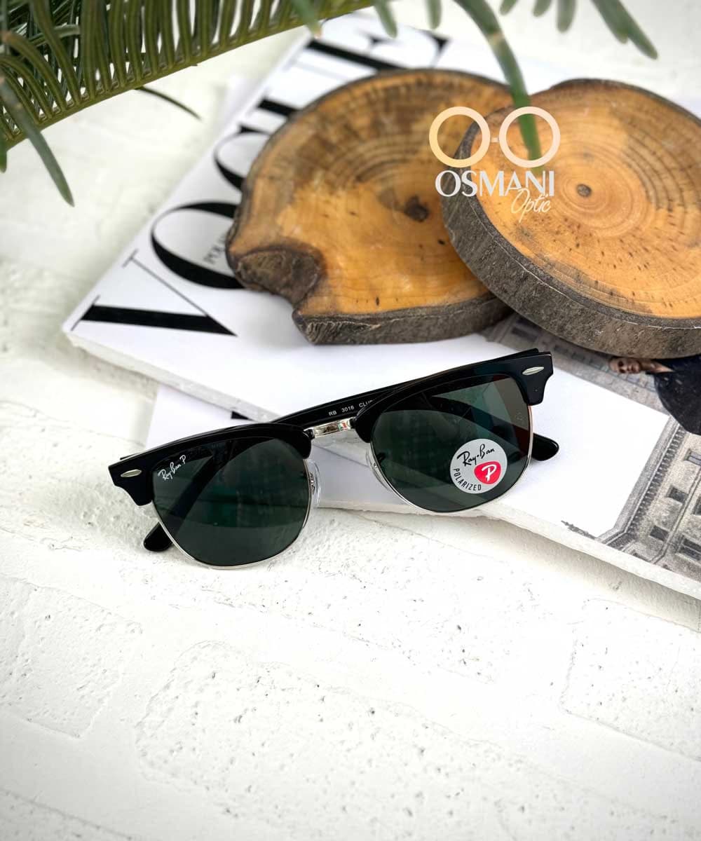 عینک آفتابی ریبن پلاریزه مدل RayBan polarized ClubMaster RB3016 (SL) — تصویر ۲