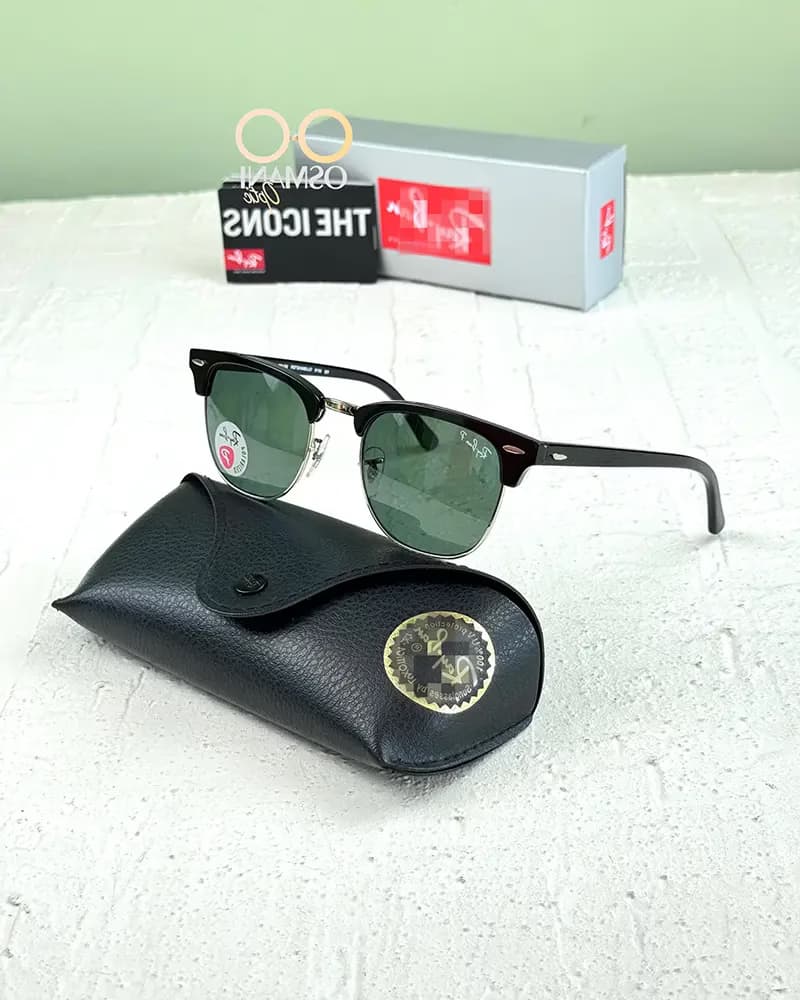 عینک آفتابی ریبن پلاریزه مدل RayBan polarized ClubMaster RB3016 (SL)