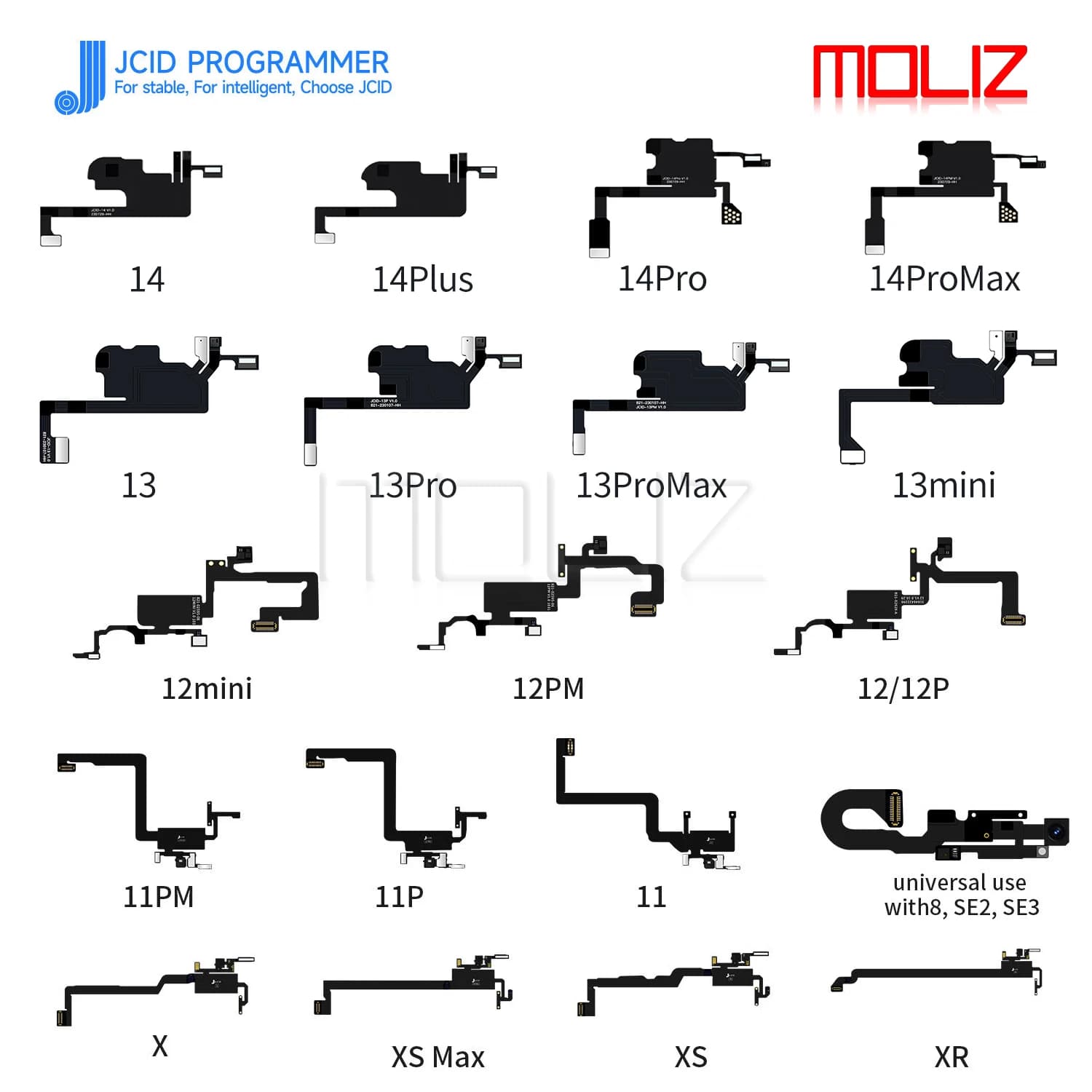 فلت Receiver FPC آیفون 11 برند JC — تصویر ۲