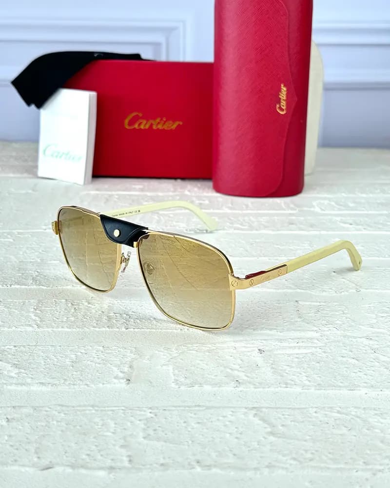 عینک آفتابی مردانه کارتیر مدل CARTIER CT0389S (SL)