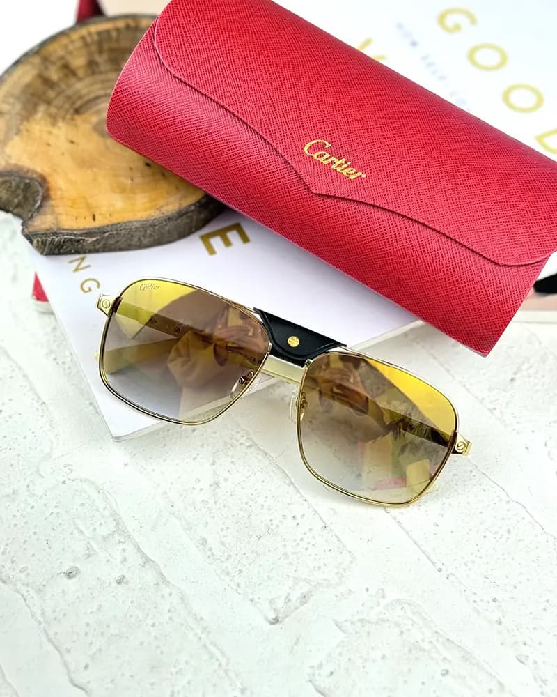 عینک آفتابی مردانه کارتیر مدل CARTIER CT0389S (SL) — تصویر ۳