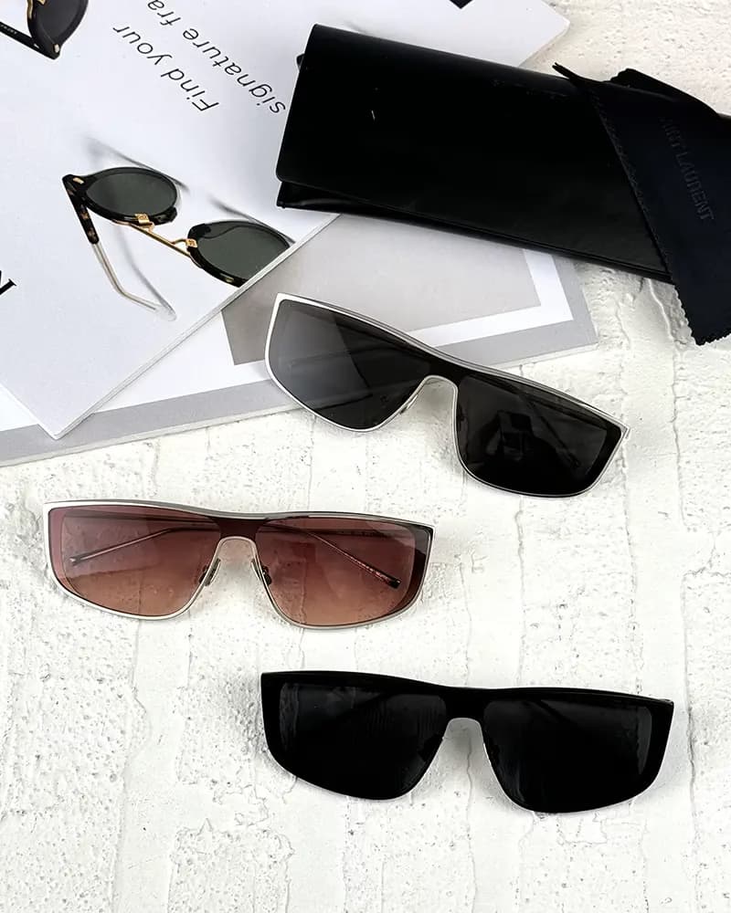 عینک آفتابی زنانه سنت لارنت مدل SAINT LAURENT SL605 (sl) — تصویر ۵