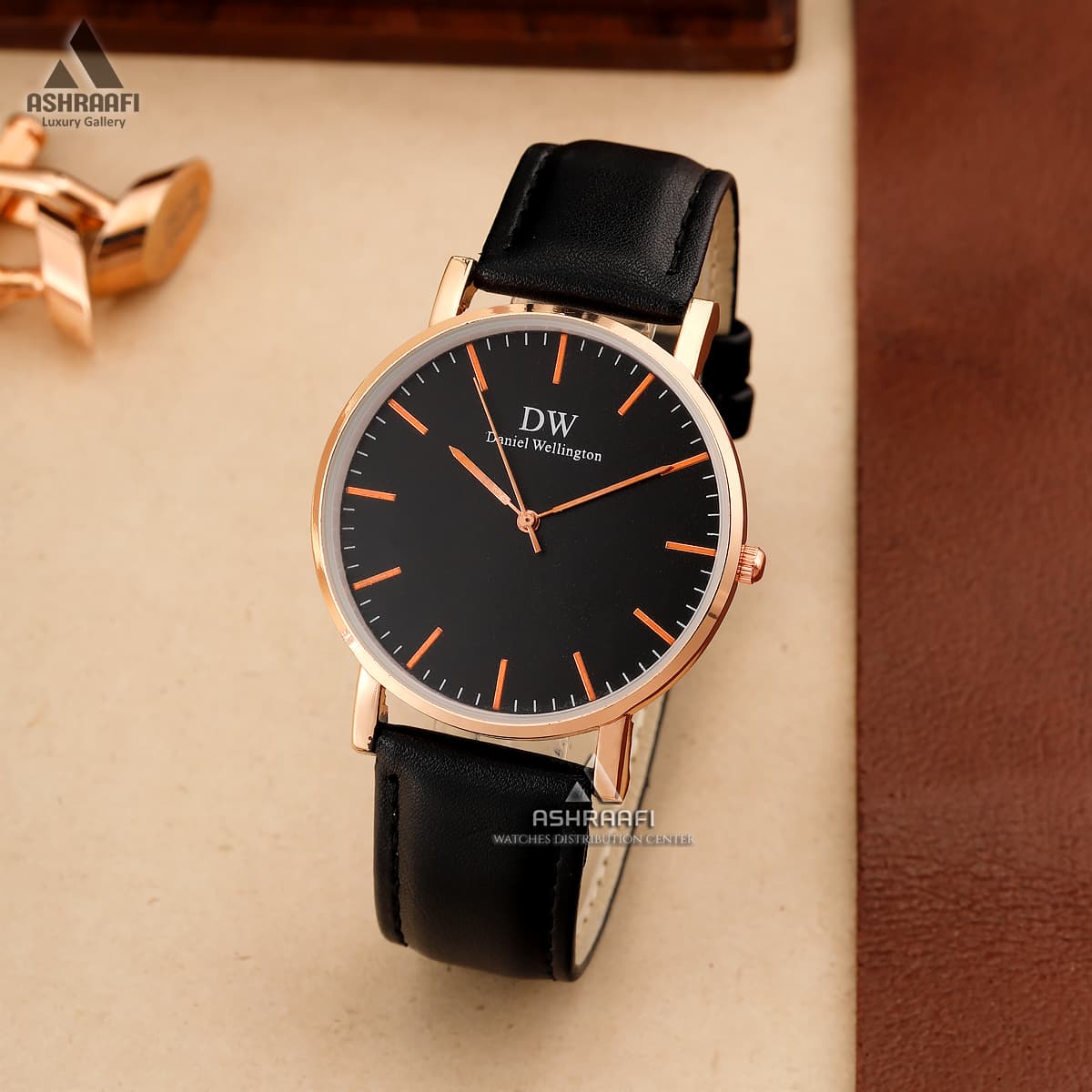 ساعت دنیل ولینگتون بند چرمی Daniel Wellington BK01 — تصویر ۴