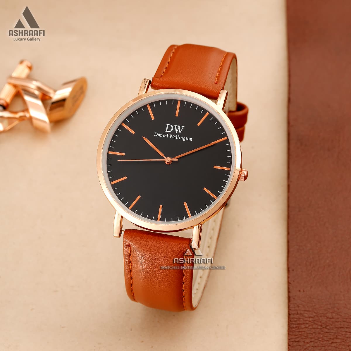 ساعت دنیل ولینگتون بند چرمی Daniel Wellington BK01 — تصویر ۶