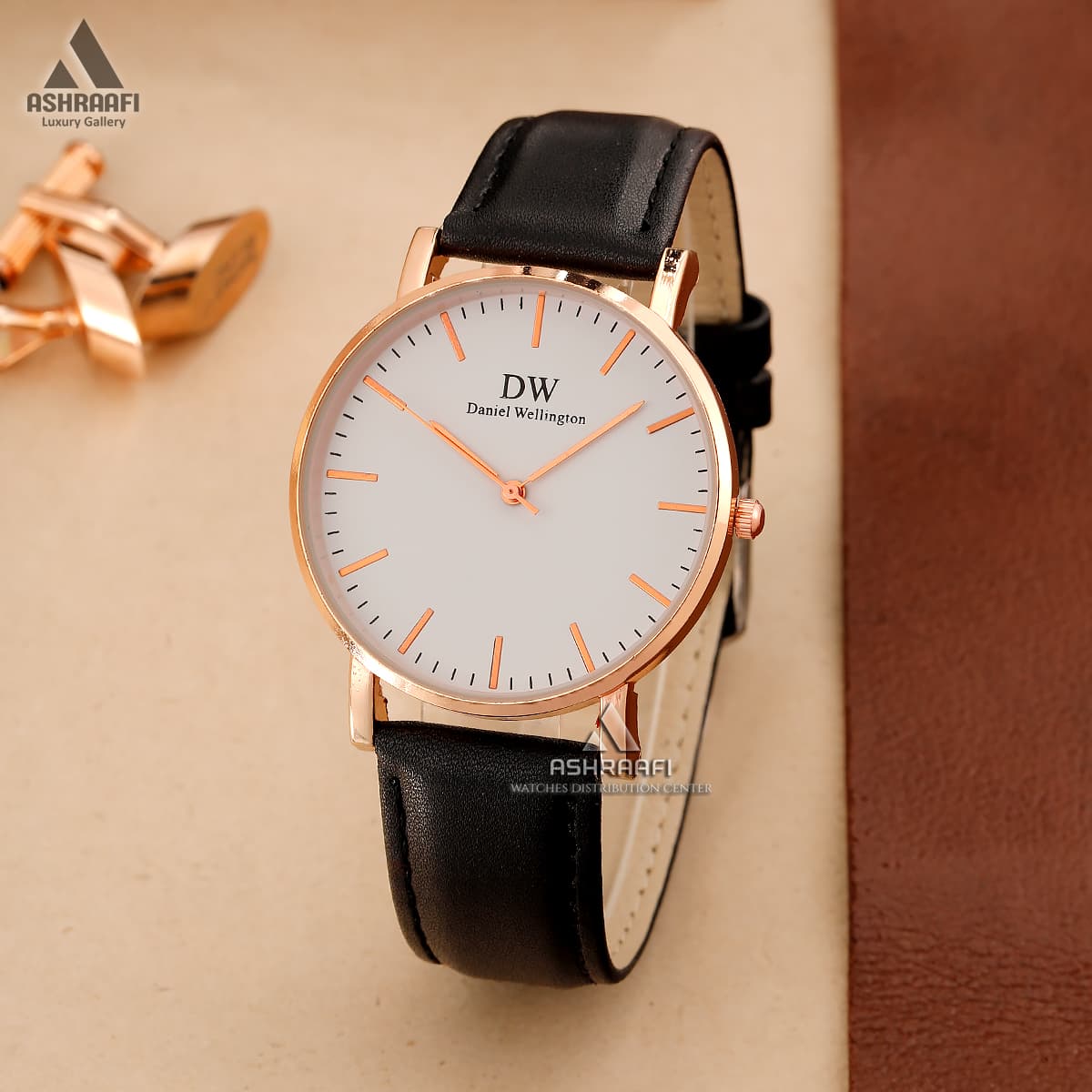 ساعت دنیل ولینگتون بند چرمی Daniel Wellington BK01 — تصویر ۵