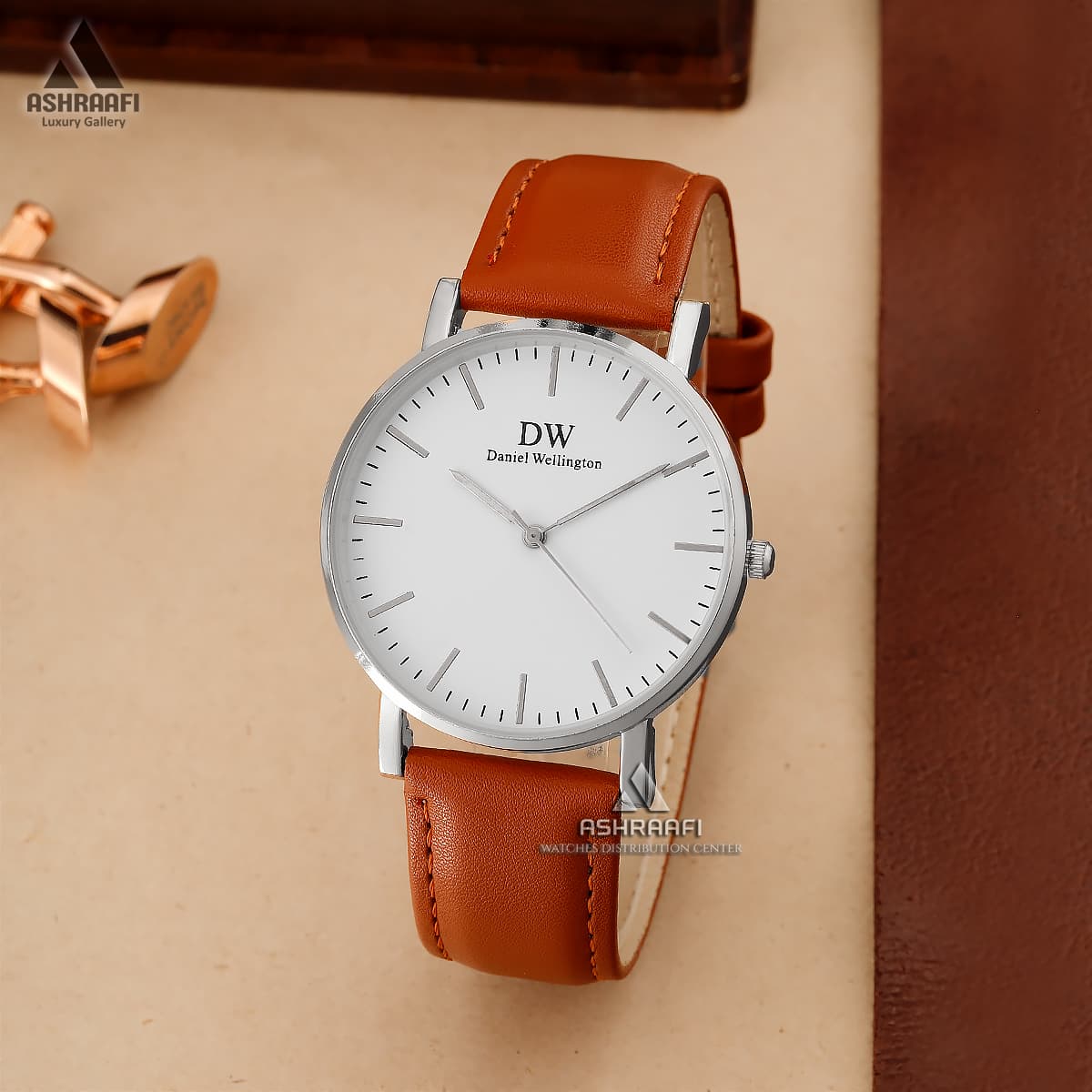 ساعت دنیل ولینگتون بند چرمی Daniel Wellington BK01 — تصویر ۷