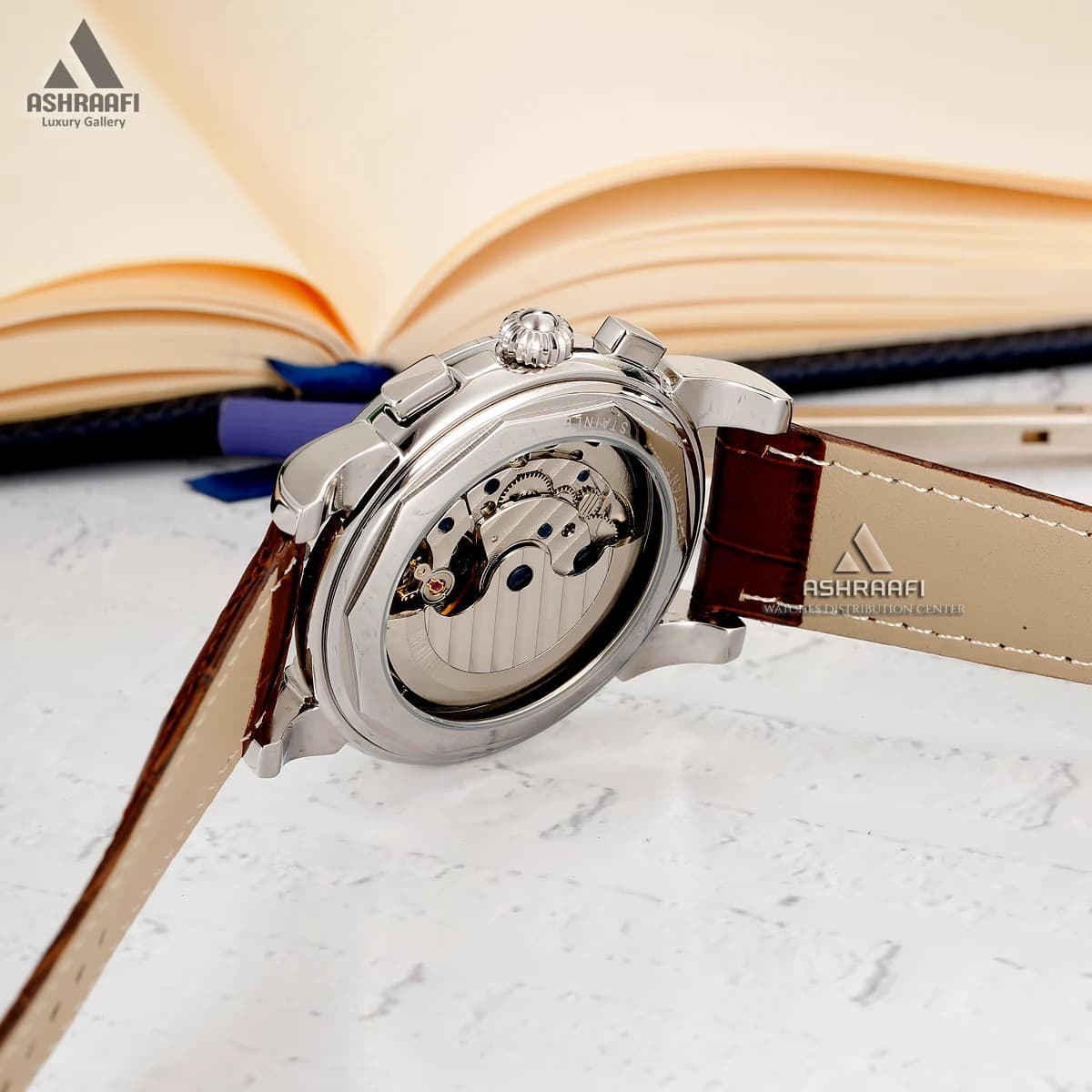 ساعت پتک فیلیپ بند چرمی Patek Philippe S2766G-BrSW97 — تصویر ۵