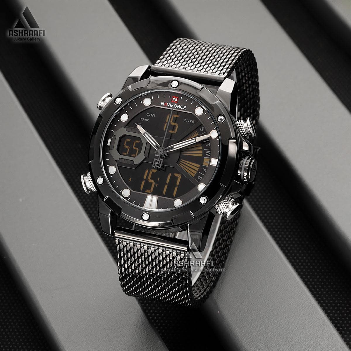 ساعت نیوی فورس بند حصیری Naviforce NF9172M — تصویر ۲