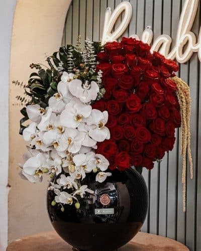 جام گل تبریک برای غرفه موسیقی نمایشگاه کتاب 5409