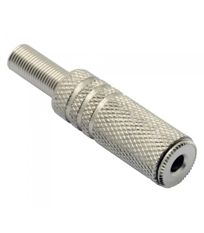 فیش مادگی AUX 3.5MM سرکابلی فلزی — تصویر ۴