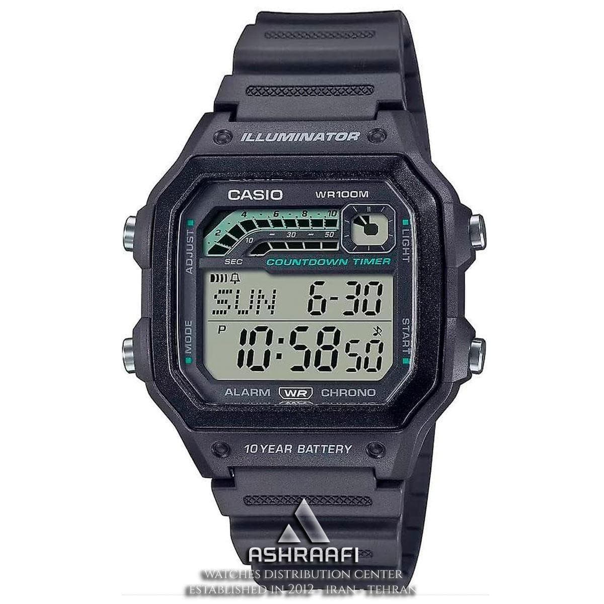 ساعت کاسیو دیجیتالیCasio WS-1600H-8AV