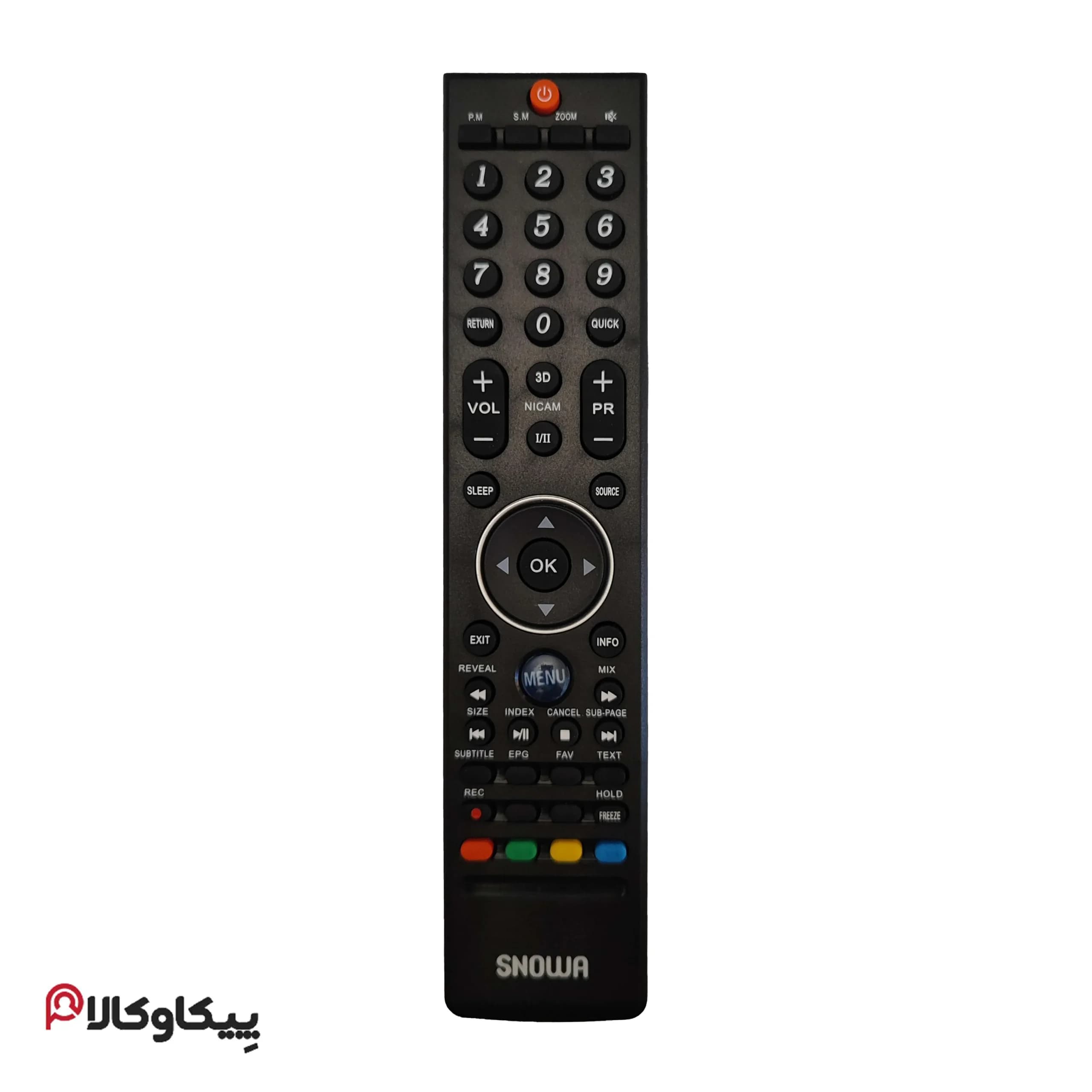 کنترل تلویزیون اسنوا SNOWA منو آبی