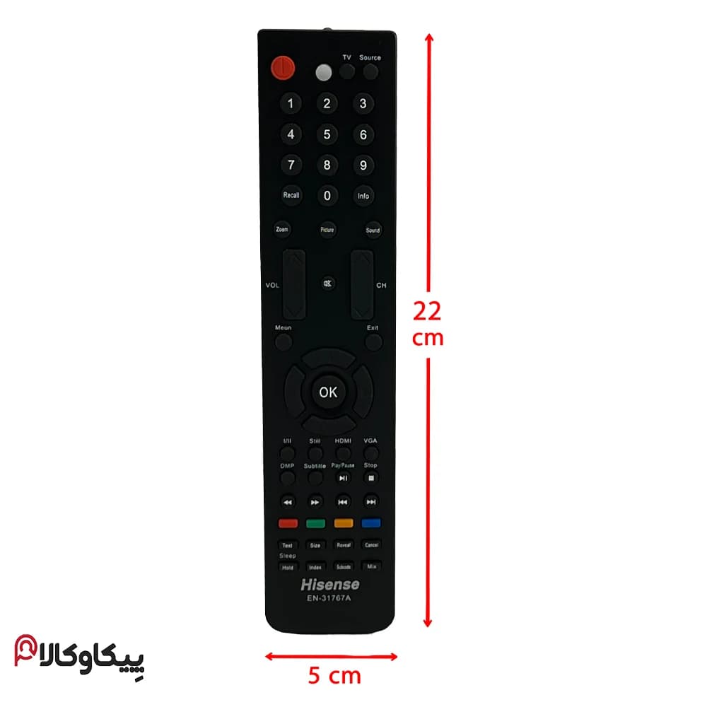 کنترل تلویزیون HISENSE هایسنس 607 LCD بدون کادر — تصویر ۴