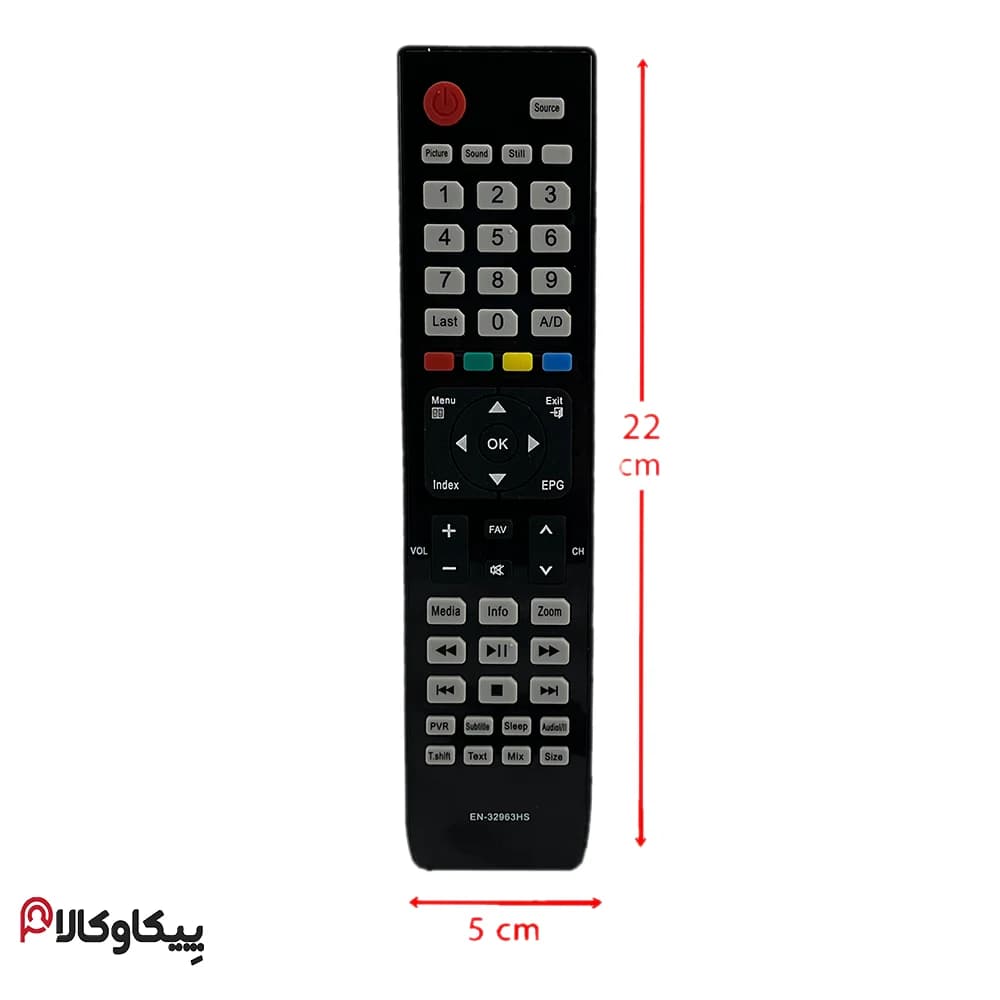 کنترل تلویزیون HISENSE هایسنس 963 LCD دکمه بزرگ — تصویر ۴