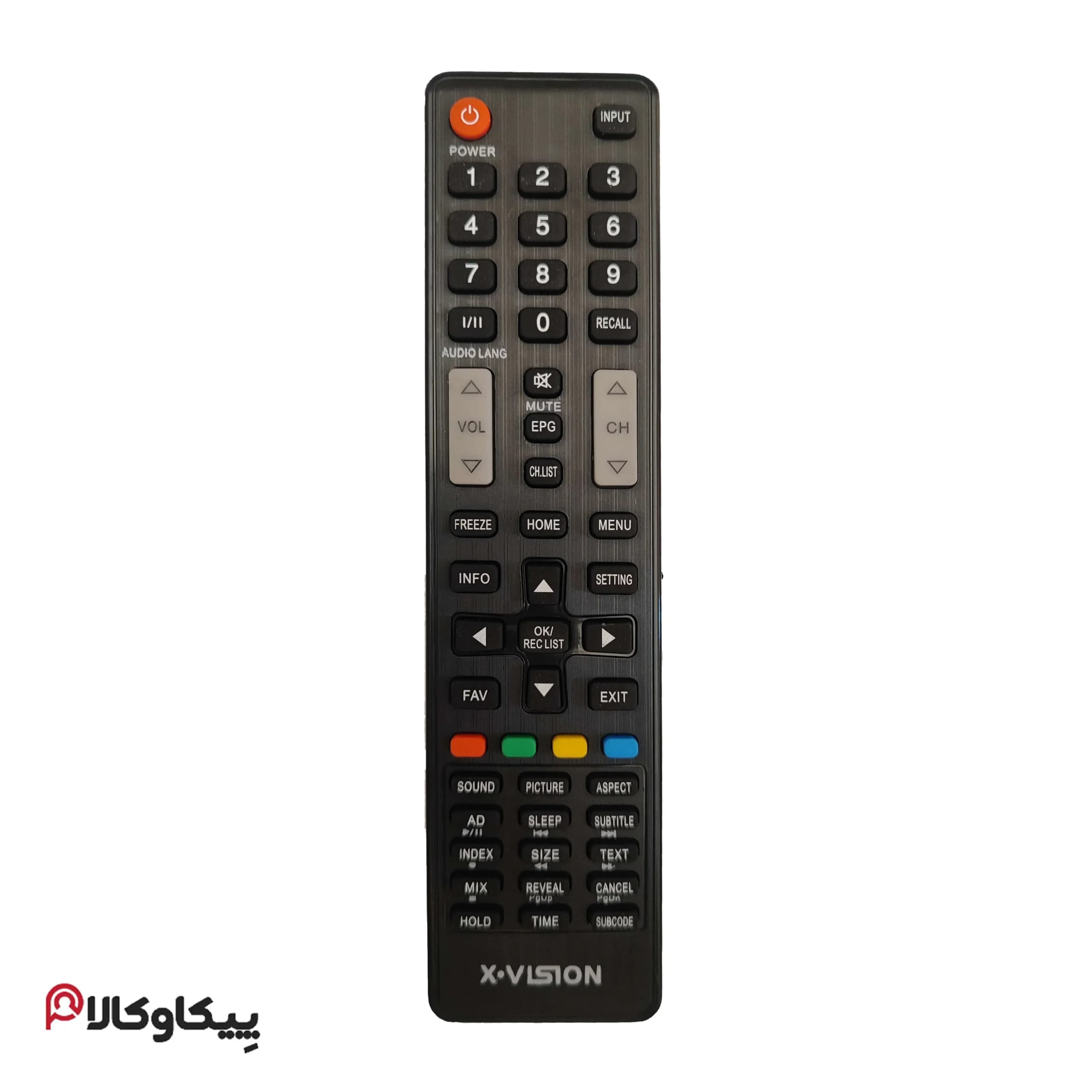 کنترل تلویزیون XVISION ایکس ویژن دکمه طوسی