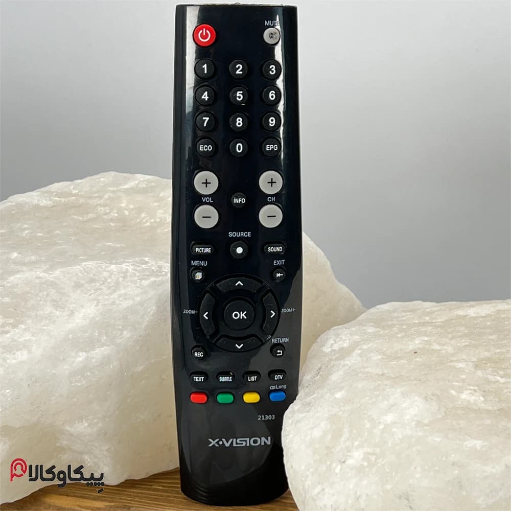 کنترل تلویزیون ایکس ویژن XVISION تخم مرغی تک نوشته — تصویر ۵