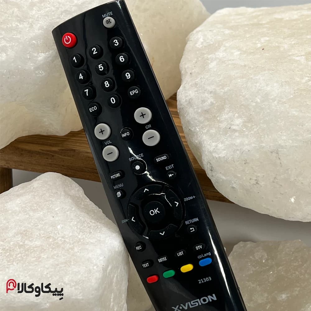 کنترل تلویزیون ایکس ویژن XVISION تخم مرغی تک نوشته — تصویر ۷