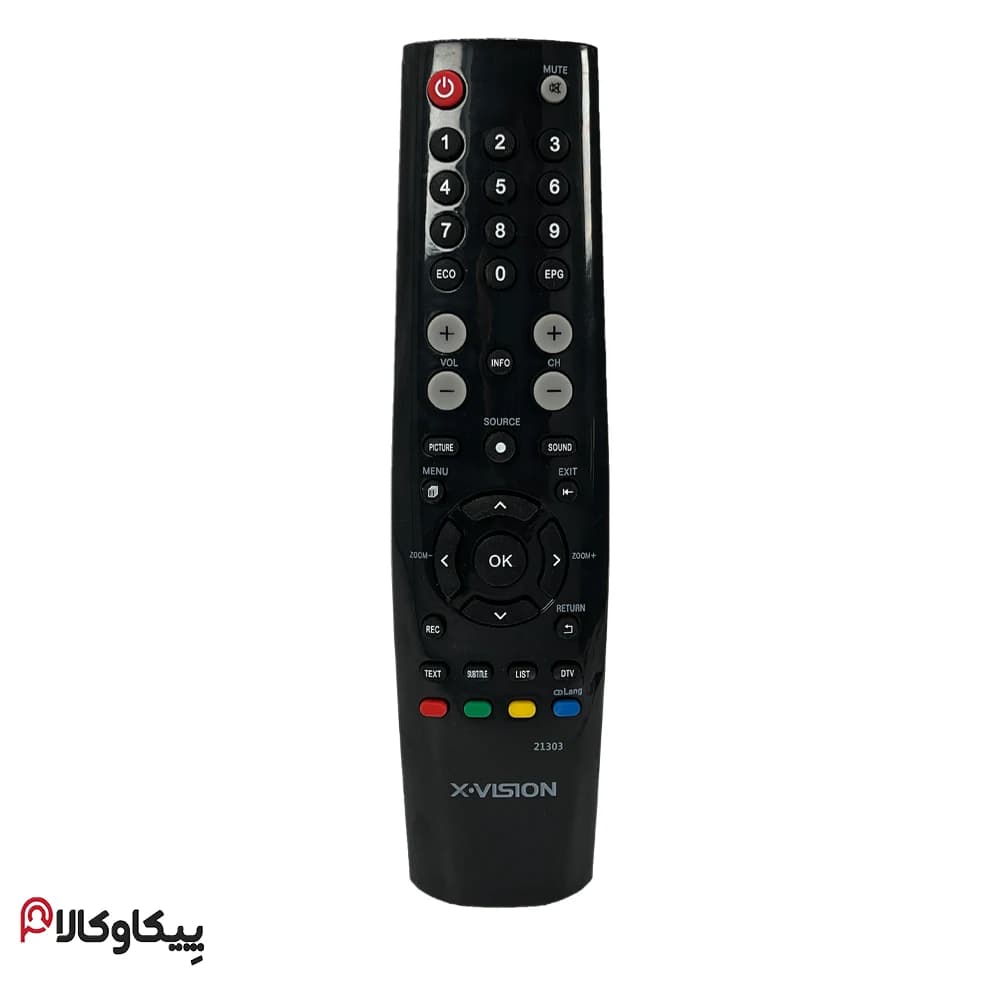 کنترل تلویزیون ایکس ویژن XVISION تخم مرغی تک نوشته