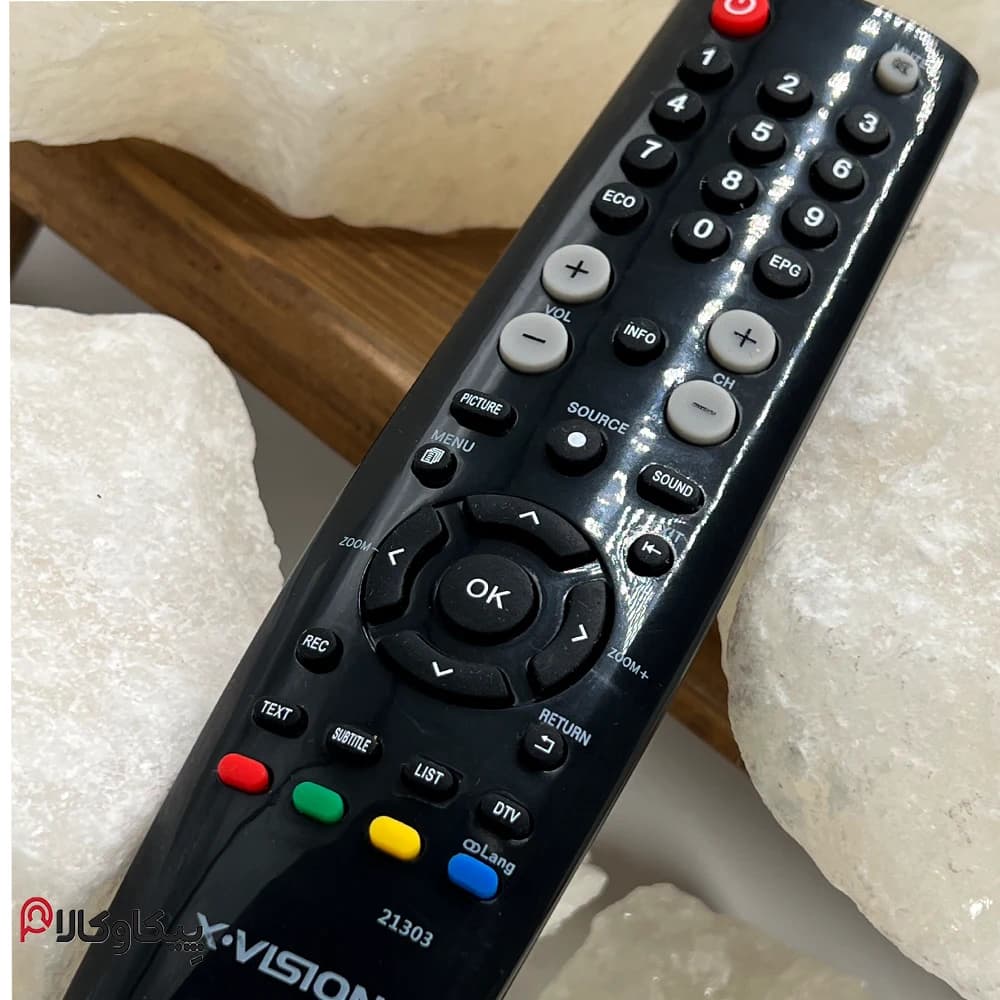 کنترل تلویزیون ایکس ویژن XVISION تخم مرغی تک نوشته — تصویر ۶
