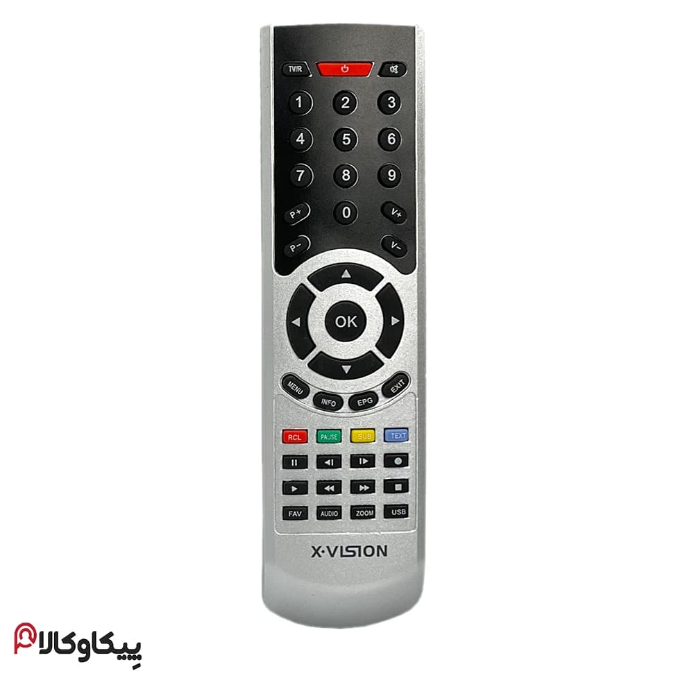 کنترل گیرنده دیجیتال Xvision ایکس ویژن نقره ای ولم دار