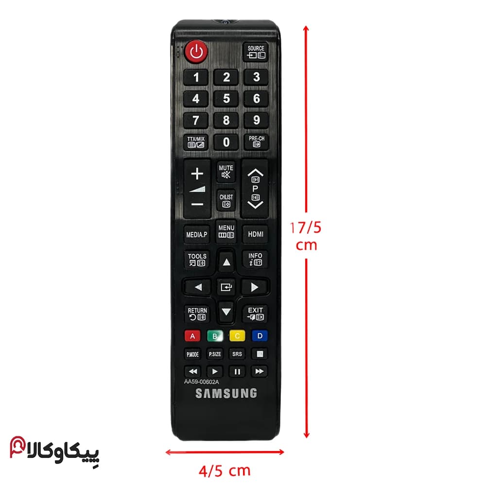 کنترل تلویزیون سامسونگ 1088 کوتاه SAMSUNG — تصویر ۲