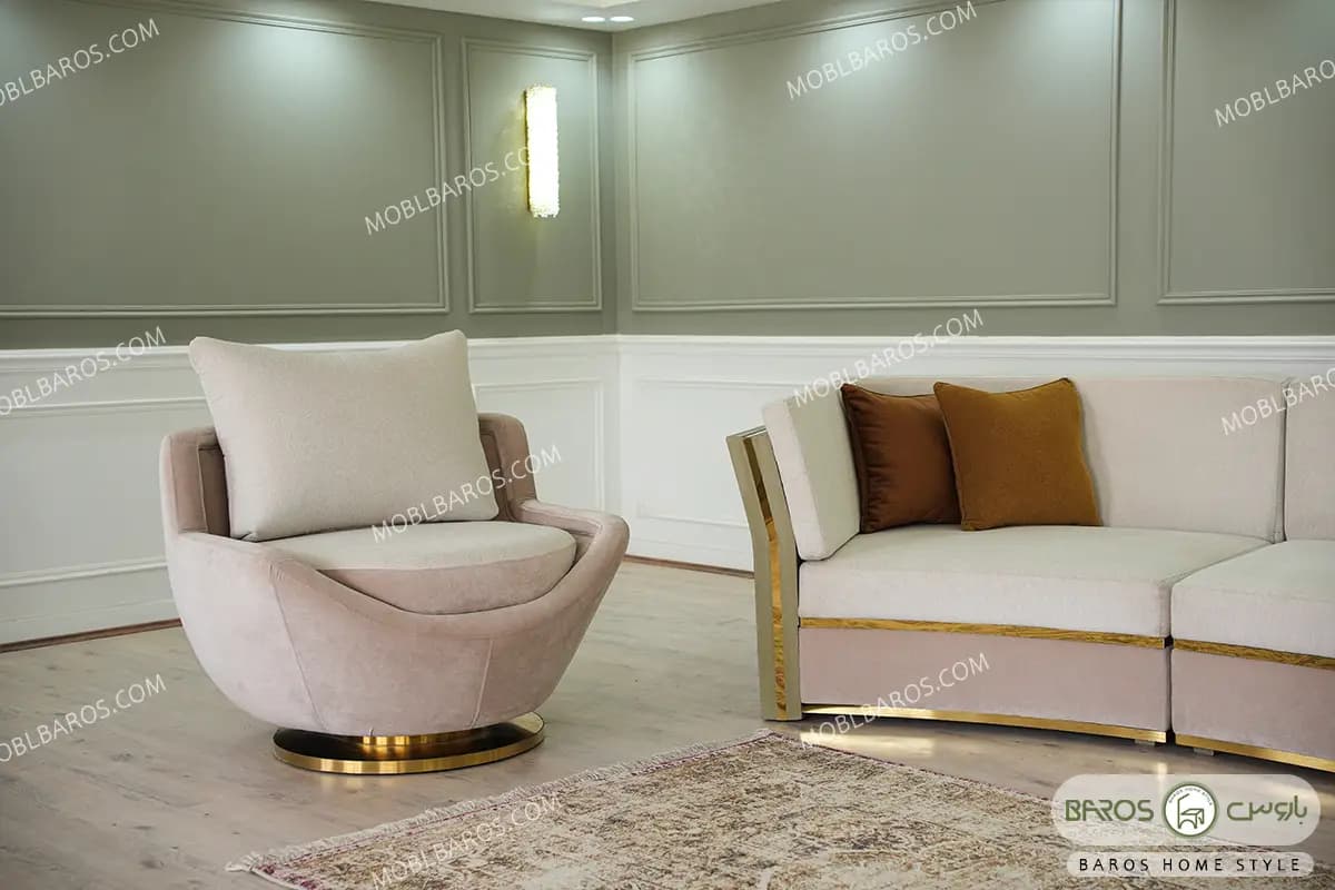 نیم ست مبل راحتی فرشته آماده تحویل — تصویر ۲