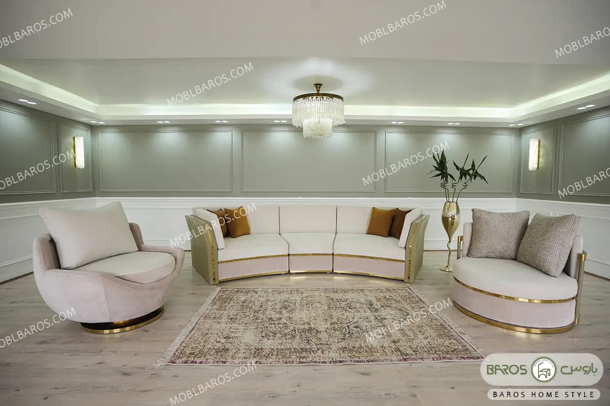 نیم ست مبل راحتی فرشته آماده تحویل