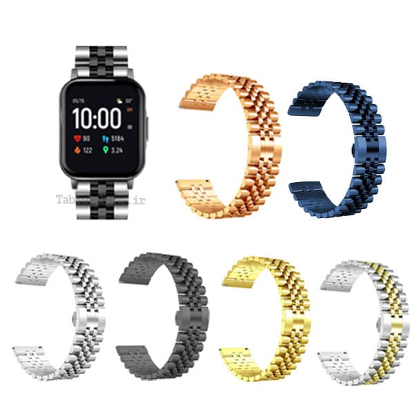 بند ساعت شیائومی Xiaomi Haylou LS02 استیل 5Rows