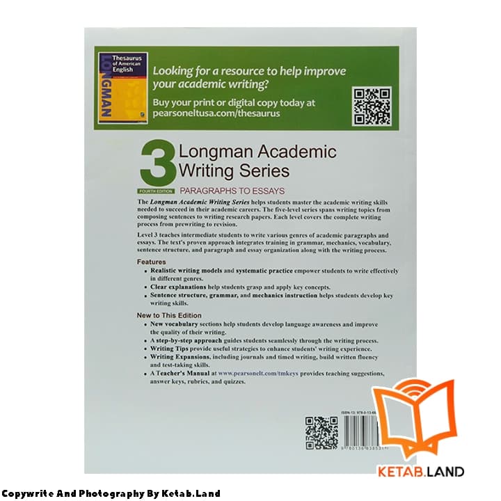 کتاب انگليسی Longman Academic Writing series 3 (4th) — تصویر ۳
