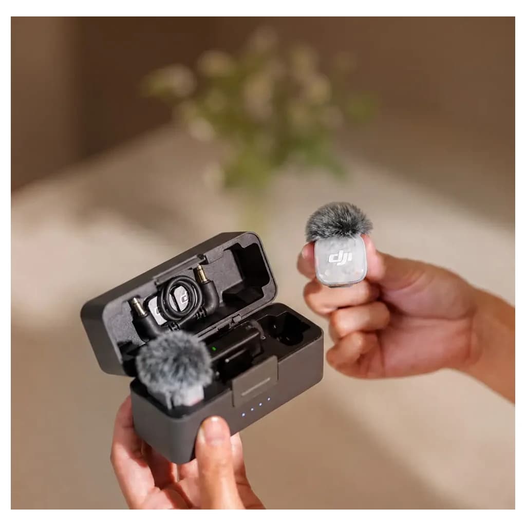میکروفون یقه‌ای بی‌سیم دی جی آی DJI Mic Mini 2S با حافظه داخلی — تصویر ۸