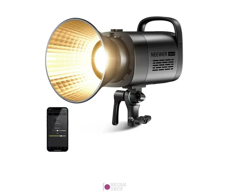 نور ثابت بایکالر نیوور NEEWER CB60B — توان ۷۰ وات با مانت بوئنز