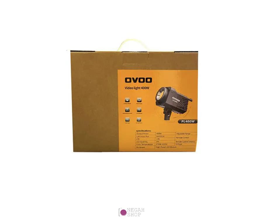 ویدیو لایت COB اوو Ovoo PL400W Bi-Color ۴۰۰ وات — تصویر ۶