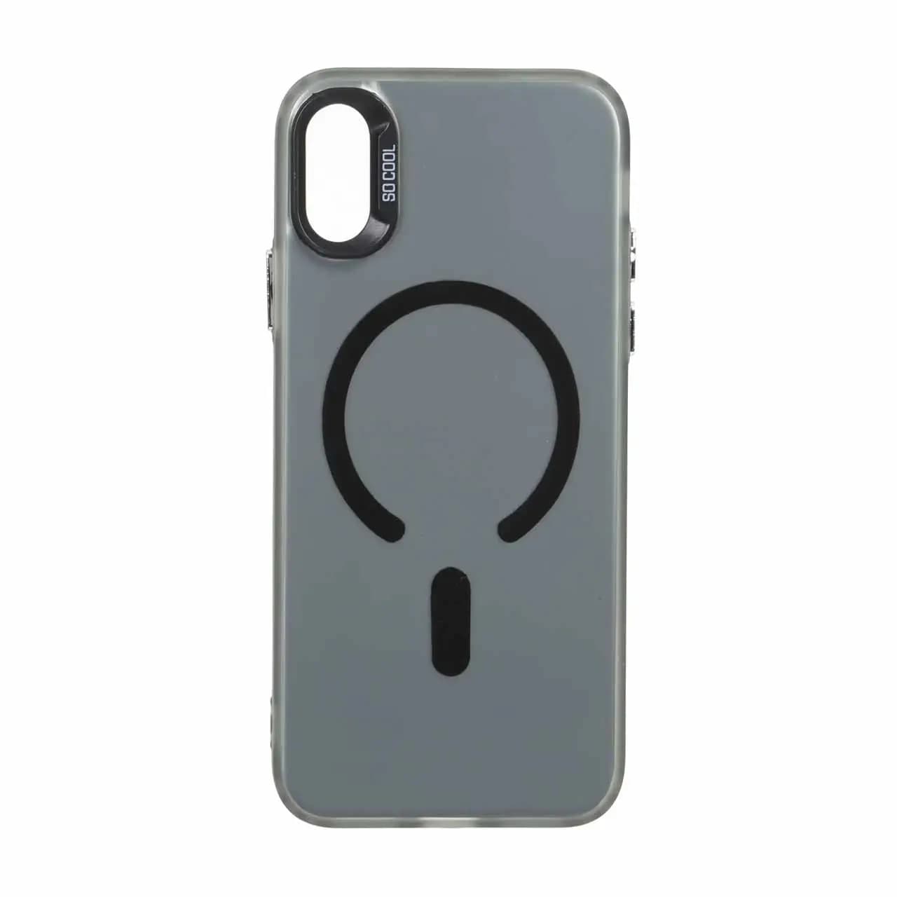 قاب SO COOL طرح مگ سیف Apple iPhone X / iPhone XS – مشکی