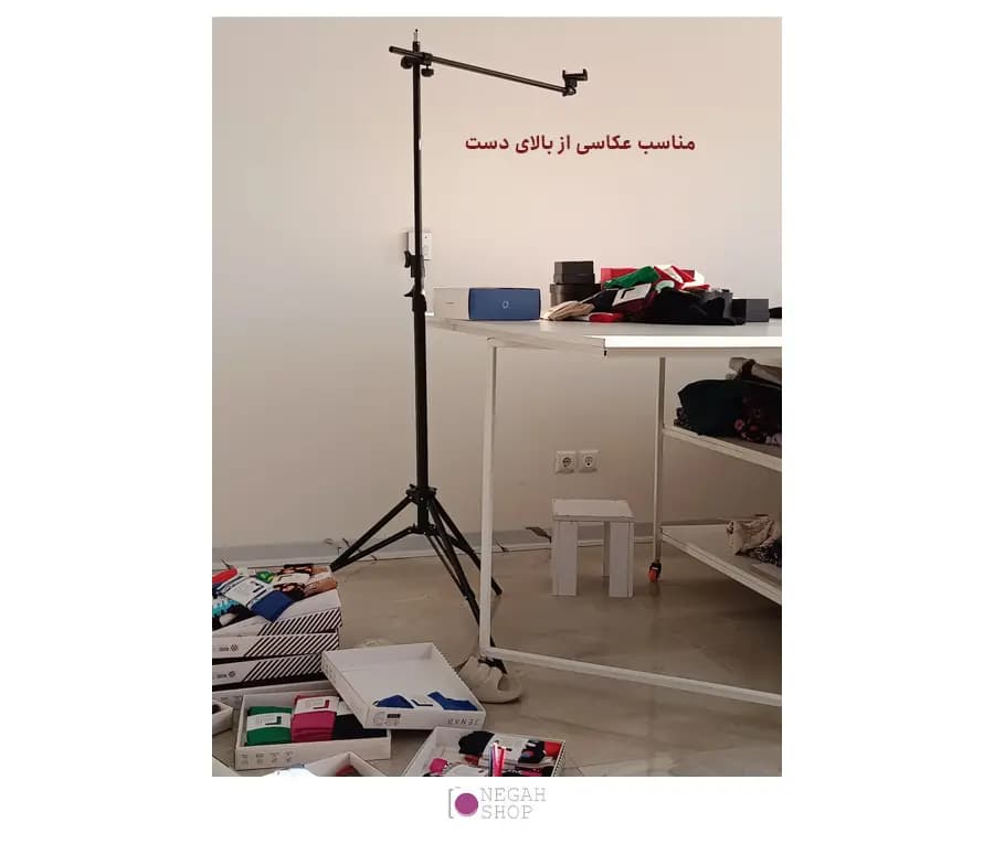 سه پایه نگهدارنده گوشی و دوربین فانیمکس Fanimex 810T با بازوی ۸۰ سانتیمتر — تصویر ۴