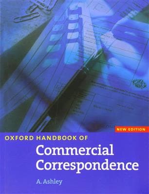 کتاب انگليسی Oxford Handbook of Commercial Correspondence – مکاتبات تجاري