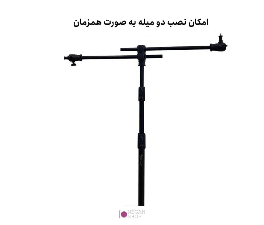 سه پایه موبایل تی شو تولید محتوا Panasun M2 905 به همراه میله افقی — تصویر ۲