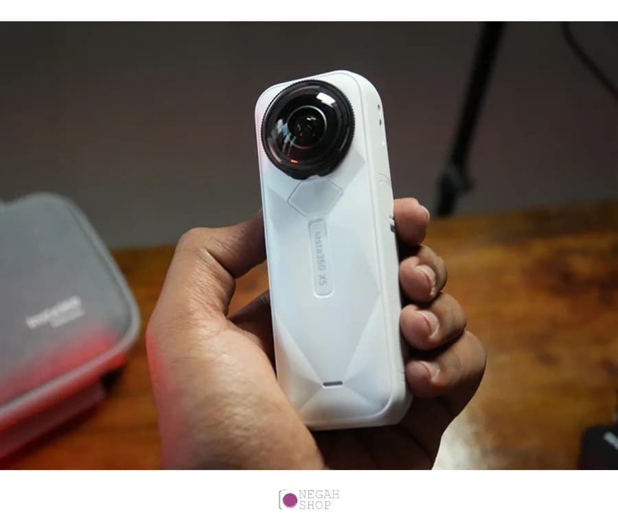 دوربین ورزشی ۳۶۰ درجه Insta360 X5 با کیفیت 8K رنگ سفید — تصویر ۴