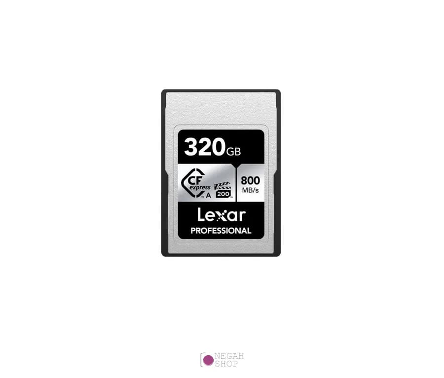 کارت حافظه ۳۲۰ گیگابایت لکسار مدل Lexar 320GB Professional CFexpress Type A SILVER Series