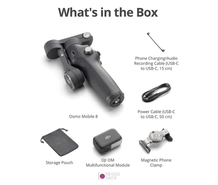 گیمبال موبایل دی جی آی اسمو موبایل 8 ادونس ترکینگ کمبو DJI Osmo Mobile 8 Advanced Tracking Combo — تصویر ۵