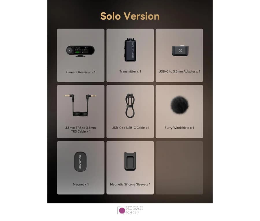میکروفون بی سیم HOLLYLAND LARK MAX 2 SOLO به همراه 24 ماه گارانتی ایران هالی لند — تصویر ۵