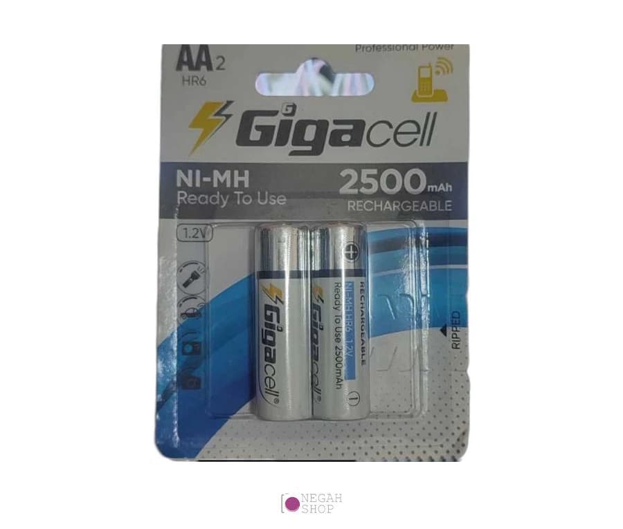 باتری قلمی قابل شارژ Gigacell AA 2500mAh — تصویر ۲
