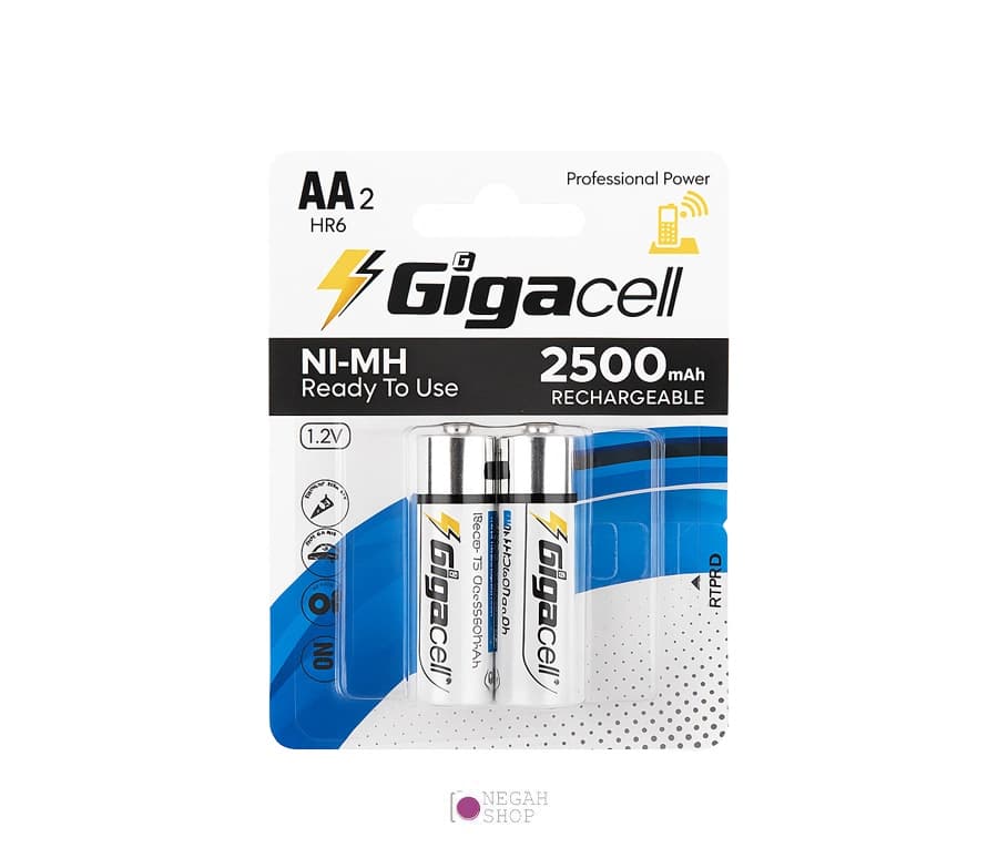 باتری قلمی قابل شارژ Gigacell AA 2500mAh
