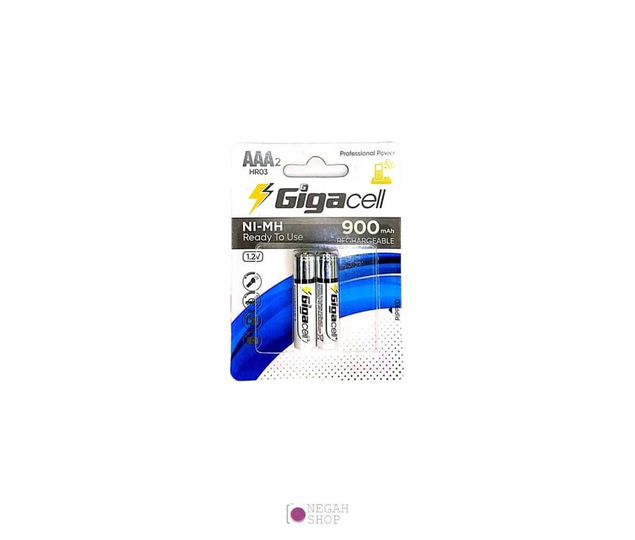 باتری نیم قلمی شارژی Gigacell AAA 900mAh