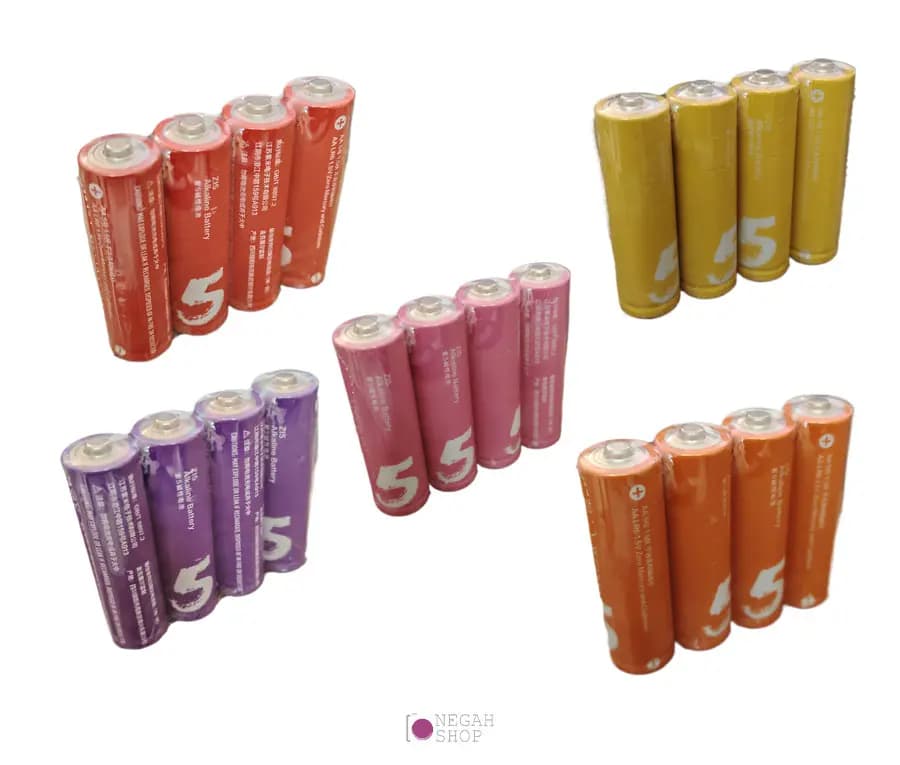 کیت ۴ عددی باتری قلمی آلکالاین شیائومی Xiaomi ZMI مدل Z15 سایز AA 1.5V