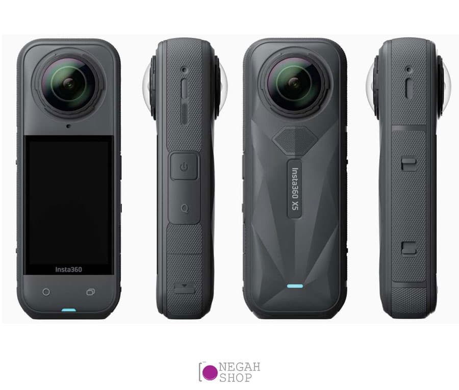 دوربین ورزشی ۳۶۰ درجه Insta360 X5 با کیفیت 8K رنگ مشکی — تصویر ۲