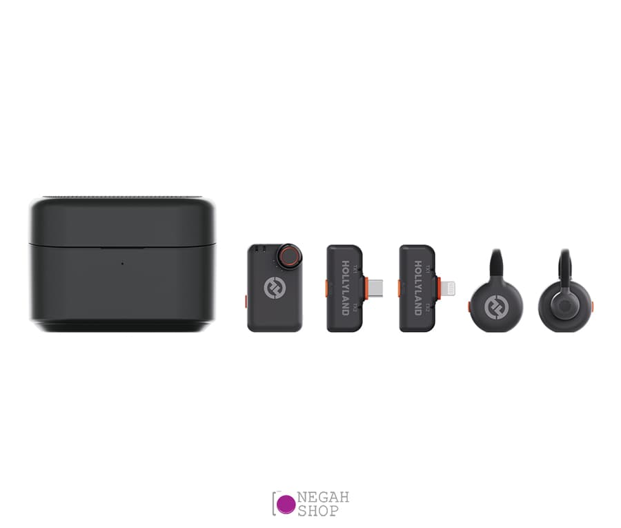 میکروفون بی سیم دو کاناله Hollyland Lark M2S Ultimate Combo به همراه 24 ماه گارانتی ایران هالی لند — تصویر ۶