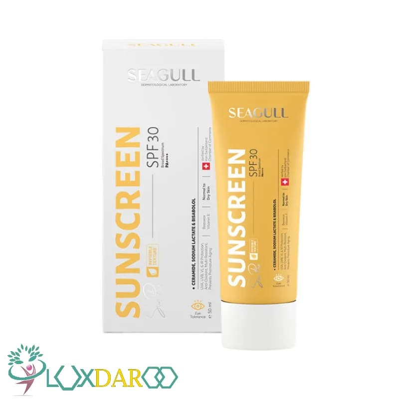 کرم ضد آفتاب بی رنگ پوست نرمال و خشک سی گل SPF30